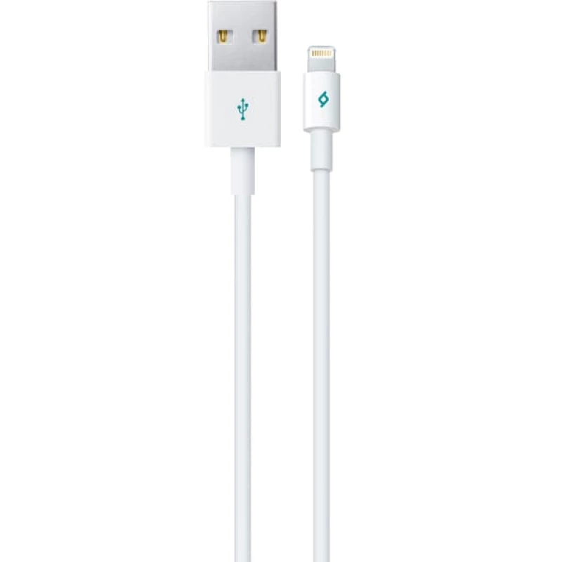 تي تيك لايتنينج USB للشحن / كابل البيانات، أبيض - تي تي اي سي