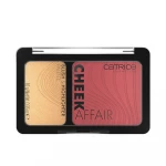 باليت Catrice Cheek Affair Radiant Glow أحمر خدود وهايلايتر مكياج للحصول على خدود نضرة - كاتريس