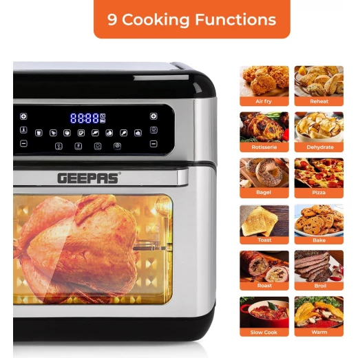 Geepas Digital Oven Fryer 10L - GEEPAS - Image 8
