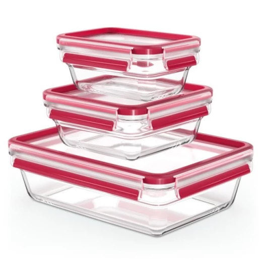 Tefal masterseal glass box set of 3 pieces Tefal masterseal glass box set of 3 pieces