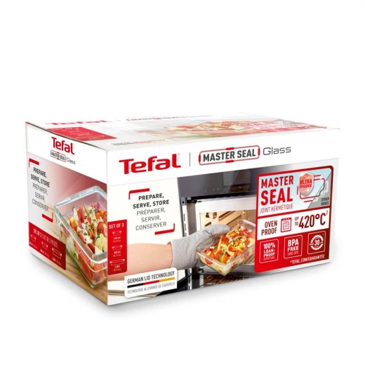 Tefal masterseal glass box set of 3 pieces - Tefal - Image 2
