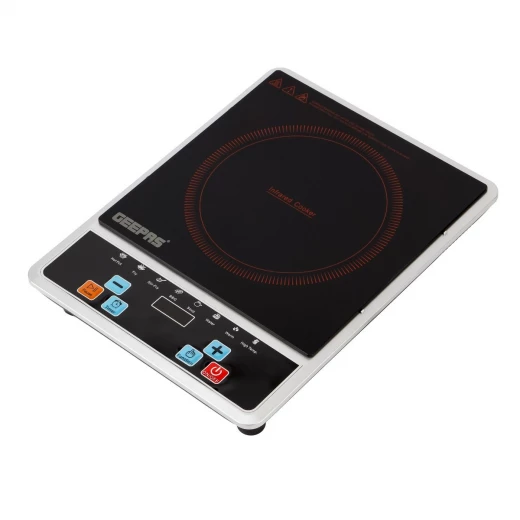 جهاز طهي بالأشعة تحت الحمراء الرقمي جييباس GIC33013 - عنصر تسخين سيراميك 2000 واط، تحكم باللمس، شاشة LED - جهاز مطبخ عصري وفعال للطهي السريع والتنظيف السهل - جيباس - Image 2