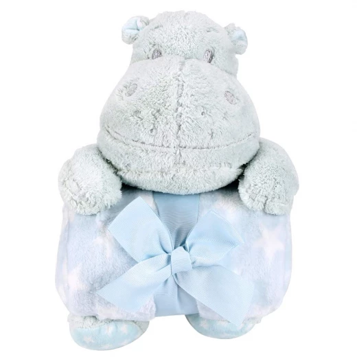 Nova blanket with hippo toy mint 75x100cm single - Nova Home - Image 6