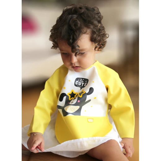 Babyjem waterproof activity apron yellow - BabyJem - Image 2