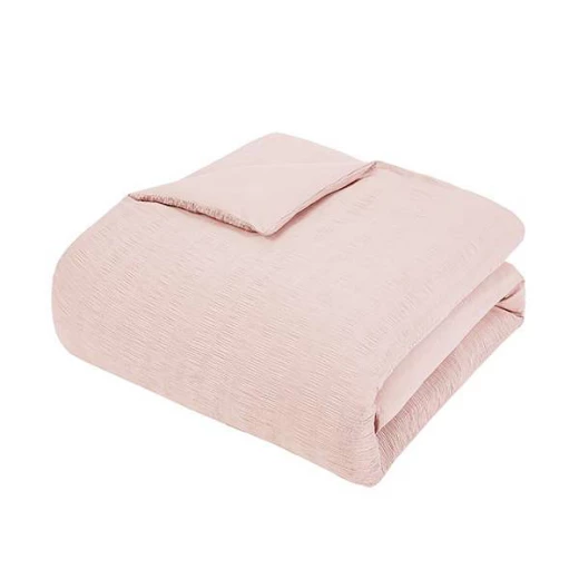 Nova Home "Simply" Crinkled Comforter Set, Pink Color, Size Queen, 4 Pieses - Nova Home - Image 4
