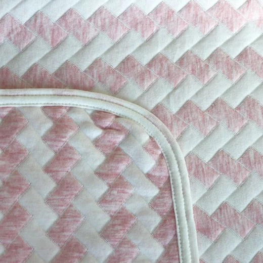 بطانية قطنية كروك, باللون الزهري, 150*200  من نوفا هوم - نوفا هوم - Image 2