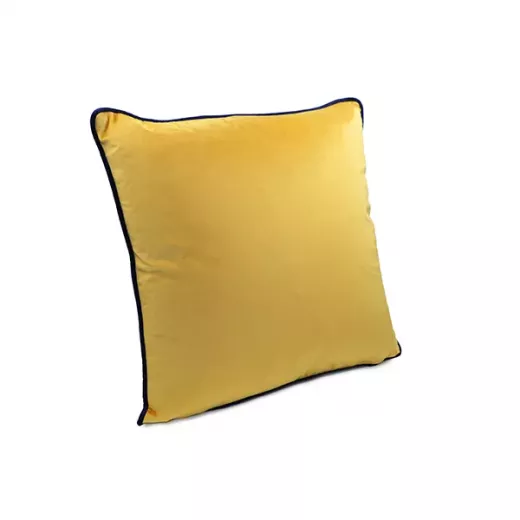غطاء وسادة مخمل, باللون الاصفر, 47*47 سم من نوفا هوم - نوفا هوم - Image 2