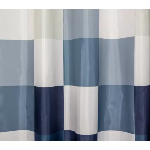 Weva Rubiks Cube Waterproof Shower Curtain, Blue Color, 180x200 Cm - Weva - Image 2