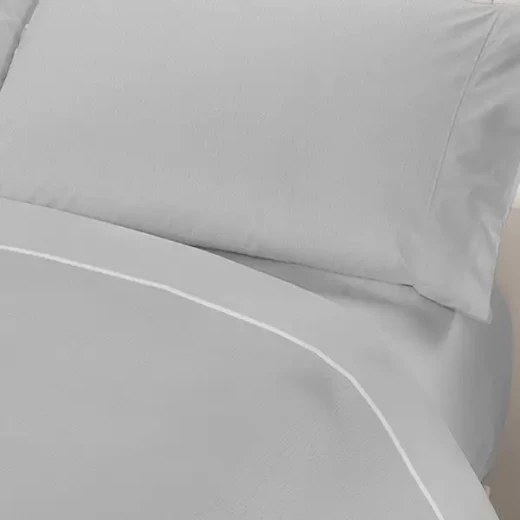 Manterol Luna Flannel Duvet Cover Kingsize, Grey Color, 180 Cm 4 Pieces - MANTEROL - Image 2