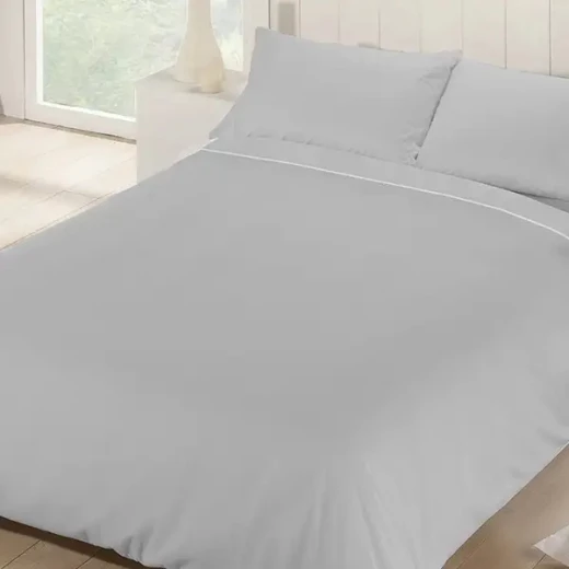 Manterol Luna Flannel Duvet Cover Kingsize, Grey Color, 180 Cm 4 Pieces - MANTEROL - Image 3
