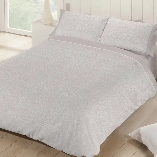 Manterol Luna Flannel Duvet Cover Kingsize, Beige Color, 180 Cm 4 Pieces - MANTEROL - Image 3