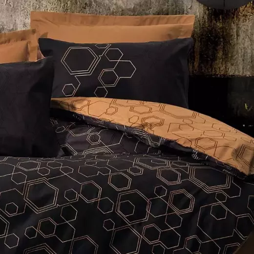Nova Home Dawn Duvet Cover, King/Super King, Black Color ,4 Pieces - Nova Home - Image 3