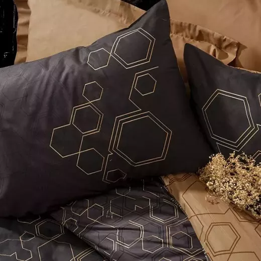 Nova Home Dawn Duvet Cover, King/Super King, Black Color ,4 Pieces - Nova Home - Image 2