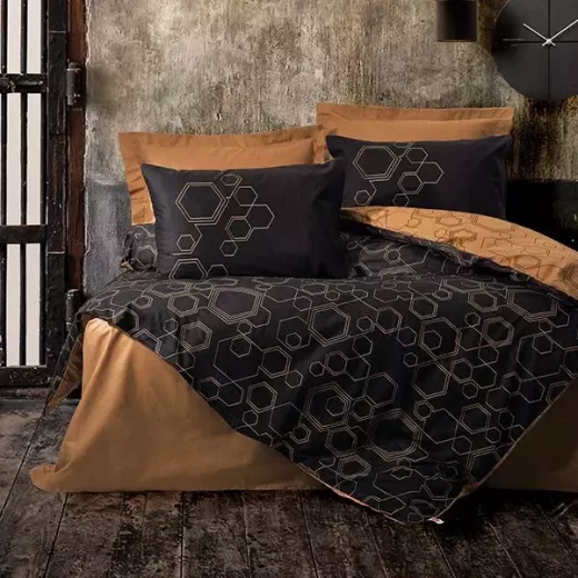 Nova Home Dawn Duvet Cover, King/Super King, Black Color ,4 Pieces - Nova Home - Image 4
