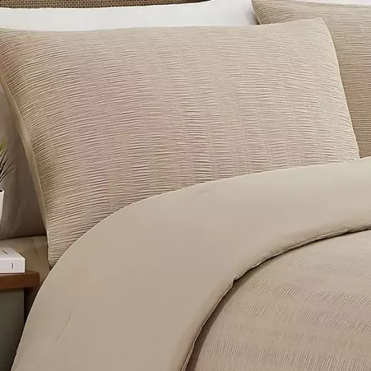 طقم لحاف بنسيج مميز، مفرد/ مفرد و نص باللون البيج ، 3 قطع من نوفا - نوفا هوم - Image 7