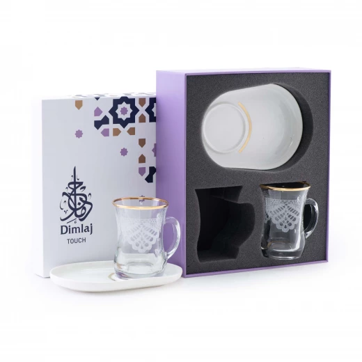 Dimlaj Mood Set of 2 Pcs Mugs (Gold) - DIMLAJ - Image 2
