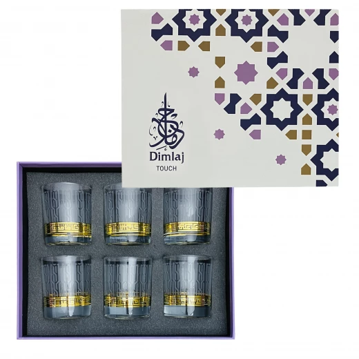 دملاج طقم كاسة شراب زجاج (عدد 6) - دملاج - Image 2