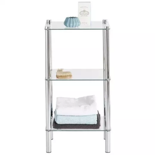 Kela Lars Shelving Unit With 3 Shelves, Silver - Kela - Image 6