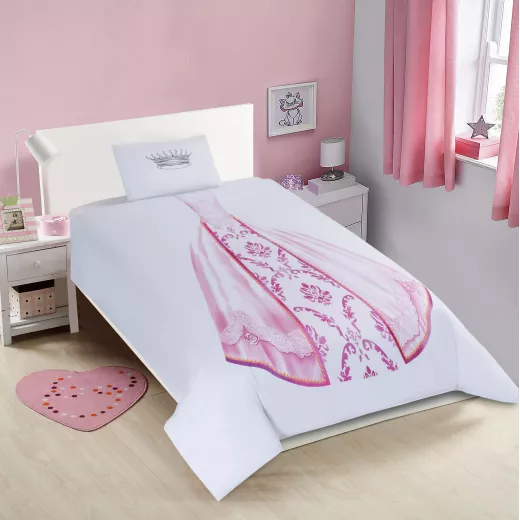طقم وجه لحاف للأطفال, بحجم مفرد و نص, بتصميم الاميرة من نوفا هوم طقم وجه لحاف للأطفال, بحجم مفرد و نص, بتصميم الاميرة من نوفا هوم