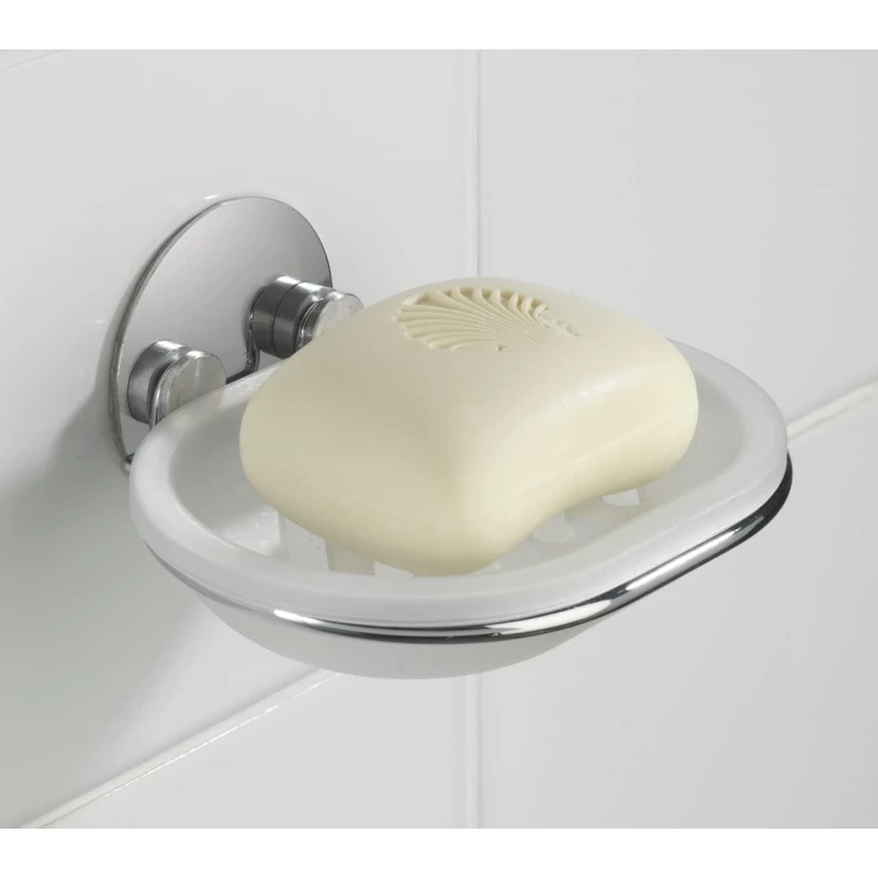 Wenko Chrome Turbo-Loc Soap Dish - Wenko