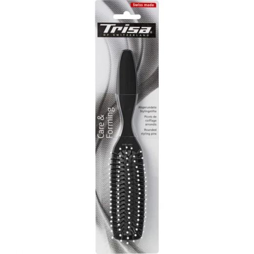 Trisa Hair Brush Curved Forming Swiss Made Round Styling Beans Trisa Hair Brush Curved Forming Swiss Made Round Styling Beans