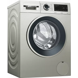 BOSCH Serie | 4 washing machine, frontloader fullsize 9 kg 1200 rpm, silver inox