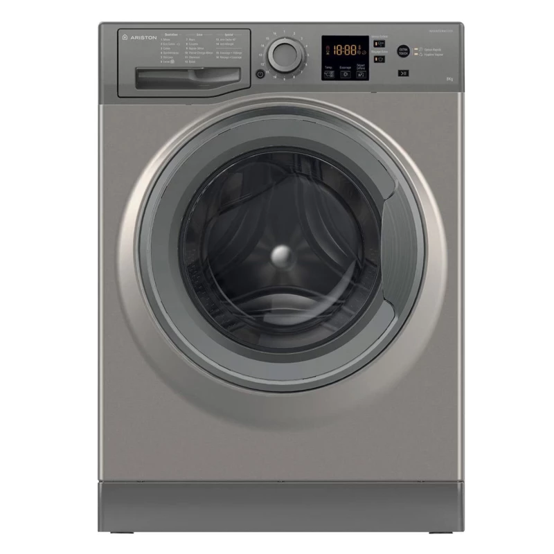 Ariston washing machine, 8 kg - 16 programs A++ (dark residential) - ARISTON