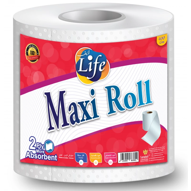 Life Maxi Roll 2 ply 400 Gram - Life