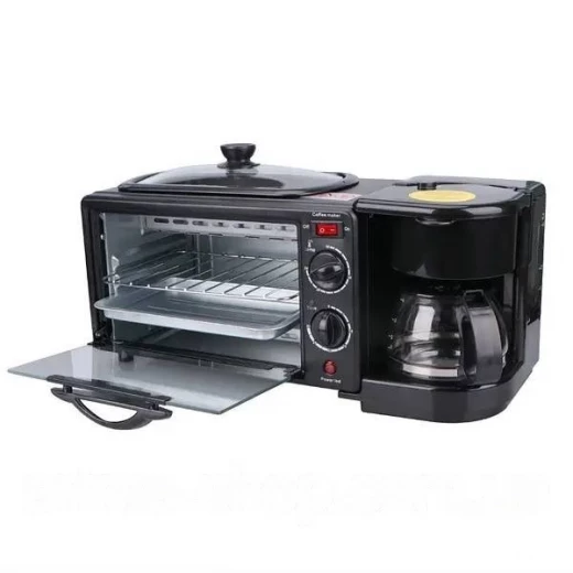 RAF 3-in-1 Breakfast Station: Compact Appliance for Quick Breakfasts. Includes Oven, Coffee Maker, and Fry Pan. Prepare Delicious Meals and Beverages Easily. Perfect for Small Kitchens and Dorms. RAF 3-in-1 Breakfast Station: Compact Appliance for Quick Breakfasts. Includes Oven, Coffee Maker, and Fry Pan. Prepare Delicious Meals and Beverages Easily. Perfect for Small Kitchens and Dorms.