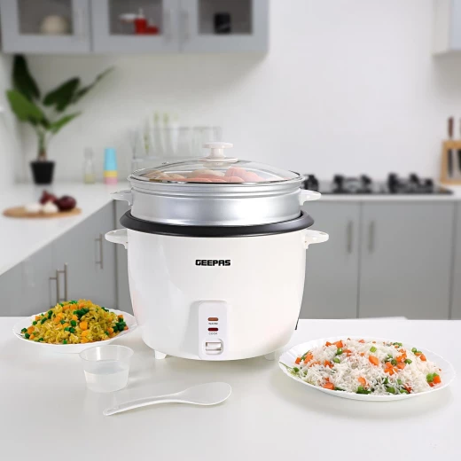 طباخة أرز أوتوماتيكية، 2.8 لتر، 900 واط، جيباس - جيباس - Image 2