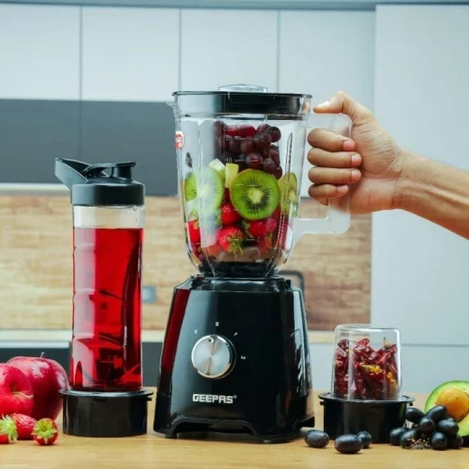 BPA خلاط جيباس 3 في 1 سوبر 1.5 لتر ،500 مل، وعاء - جيباس - Image 2