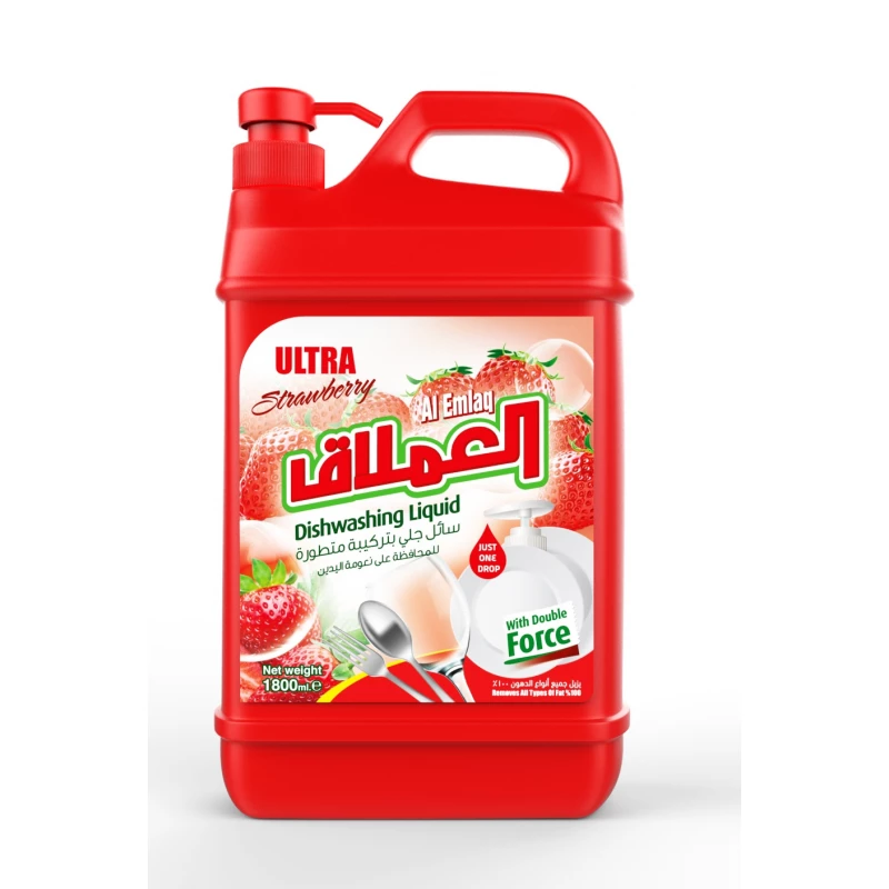 سائل جلي، 1800 مل، فراولة من العملاق - العملاق