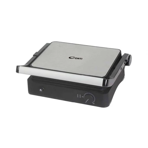 شواية كونتي - 2000 واط - فتحة مرنة 180 درجة - فضي شواية كونتي - 2000 واط - فتحة مرنة 180 درجة - فضي