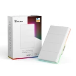 مفتاح حائط ذكي يعمل باللمس من SONOFF (T5-4C-120)، مفتاح إضاءة LED ذكي يعمل باللمس بالكامل، يعمل مع Alexa/Google Home/Alice، 4 Gang 1 Way، 2.4 جيجا هرتز WiFi فقط - سونوف
