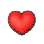 Crocs Jibbitz Symbol Shoe Charms Jibbitz for Crocs,Heart, Red - Crocs