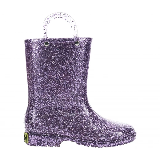 Western Chief Kids Glitter Rain Boots, Purple Color, Size 31 - Western Chief - Image 4