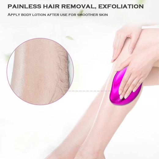 حجر كريستال رازور فيزيكال ماجيك لإزالة الشعر, باللون الزهري - Image 3