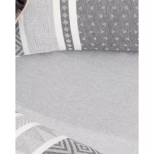 طقم غطاء لحاف بنقش الجاكارد بحجم مزدوج - رمادي / أنثراسايت ,مدام كوكو - مدام كوكو - Image 5