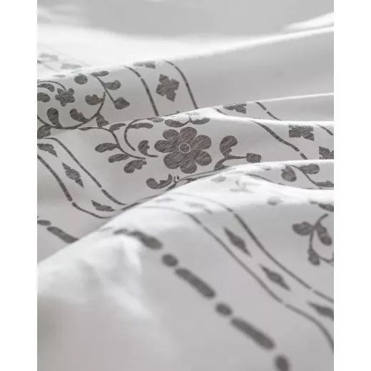 طقم غطاء لحاف بحجم كبير - رمادي , مدام كوكو - مدام كوكو - Image 3