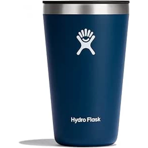 Hydro Flask All Around Tumbler - Stainless Steel Insulated With Lid 16 Oz - Indigo Hydro Flask All Around Tumbler - Stainless Steel Insulated With Lid 16 Oz - Indigo