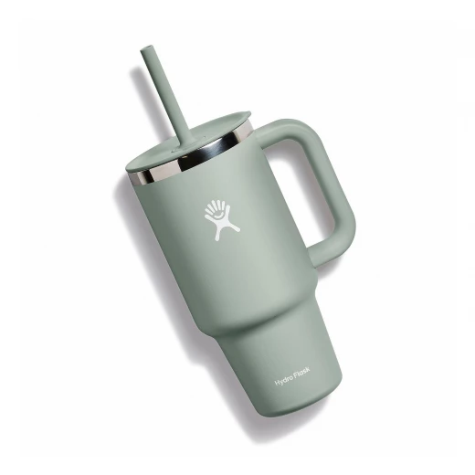 Hydro Flask - Travel Tumbler 946 ml (32 oz) with Closable Press-In Straw Lid, AGAVE - Hydro Flask - Image 2
