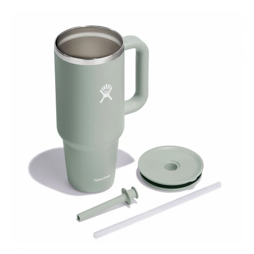 Hydro Flask - Travel Tumbler - Thermal Mug 1180 ml (40 oz) with Lockable Press-in Straw Lid, AGAVE - Hydro Flask - Image 2