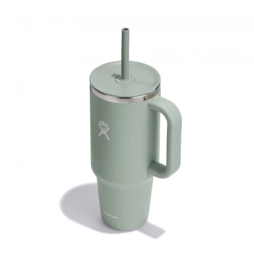 Hydro Flask - Travel Tumbler - Thermal Mug 1180 ml (40 oz) with Lockable Press-in Straw Lid, AGAVE - Hydro Flask - Image 5