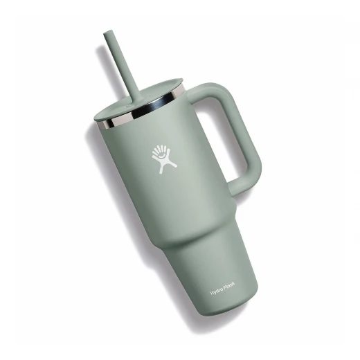Hydro Flask - Travel Tumbler - Thermal Mug 1180 ml (40 oz) with Lockable Press-in Straw Lid, AGAVE - Hydro Flask - Image 3