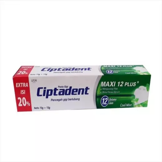 Ciptadent toothpaste 75g+ Toothbrush, Green Ciptadent toothpaste 75g+ Toothbrush, Green