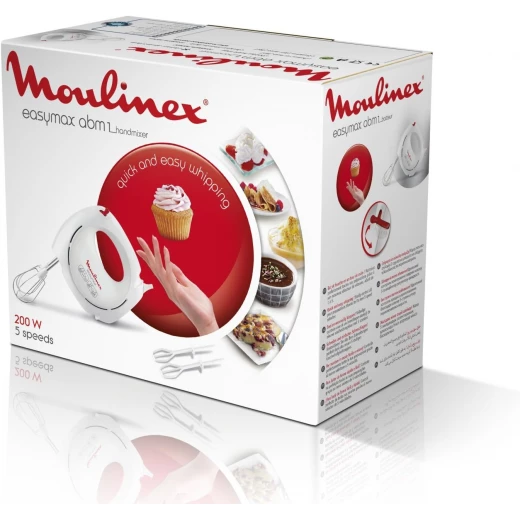 Moulinex HM2501B1 Easy Max Hand Mixer 5 speeds 200 Watts - MOULINEX - Image 4