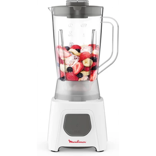 Moulinex Blendeo Blender With Grinder, 1.5 L, 450 W, White - LM2B21EG Moulinex Blendeo Blender With Grinder, 1.5 L, 450 W, White - LM2B21EG