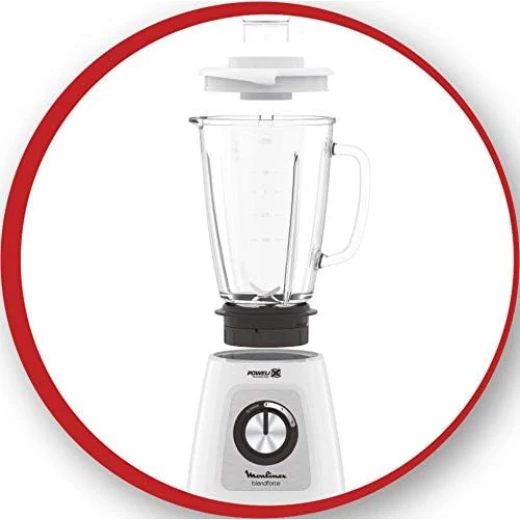 Moulinex Blendforce Glass Blender, White, 1.75 L, 700 W, LM435127 - MOULINEX - Image 4