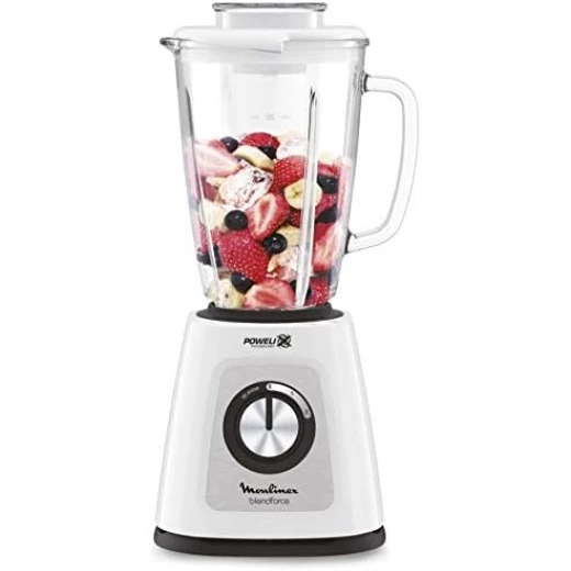 Moulinex Blendforce Glass Blender, White, 1.75 L, 700 W, LM435127 - MOULINEX - Image 2