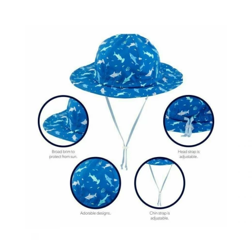 Stephen Joseph Baby Bucket Hat Shark - Stephen Joseph - Image 2
